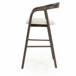 Barstoel Rayven Essen en stof Bruin (zithoogte 75cm) - Loft24.nl