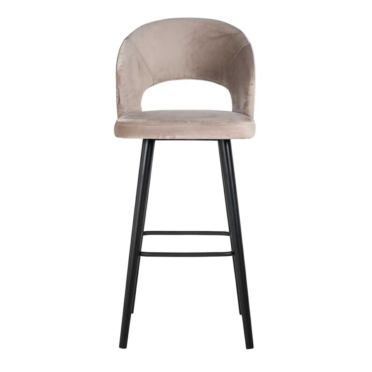 Barstoel Savoy Velvet Khaki - zithoogte 82cm - Loft24.nl