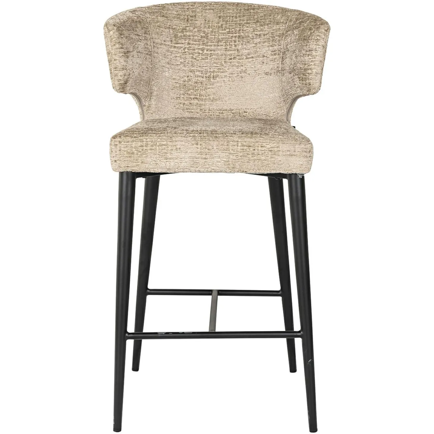 Barstoel Taylor Chenille Desert - zithoogte 67cm - Loft24.nl