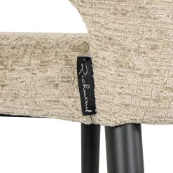 Barstoel Taylor Chenille Desert - zithoogte 67cm - Loft24.nl