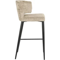 Barstoel Taylor Chenille Desert - zithoogte 76cm - Loft24.nl