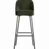 Barstoel Vogue Velvet - Donkergroen (zithoogte 79cm) - Loft24.nl