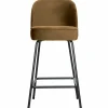 Barstoel Vogue Velvet - Honging Geel (zithoogte 65cm) - Loft24.nl