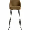 Barstoel Vogue Velvet - Honging Geel (zithoogte 79cm) - Loft24.nl