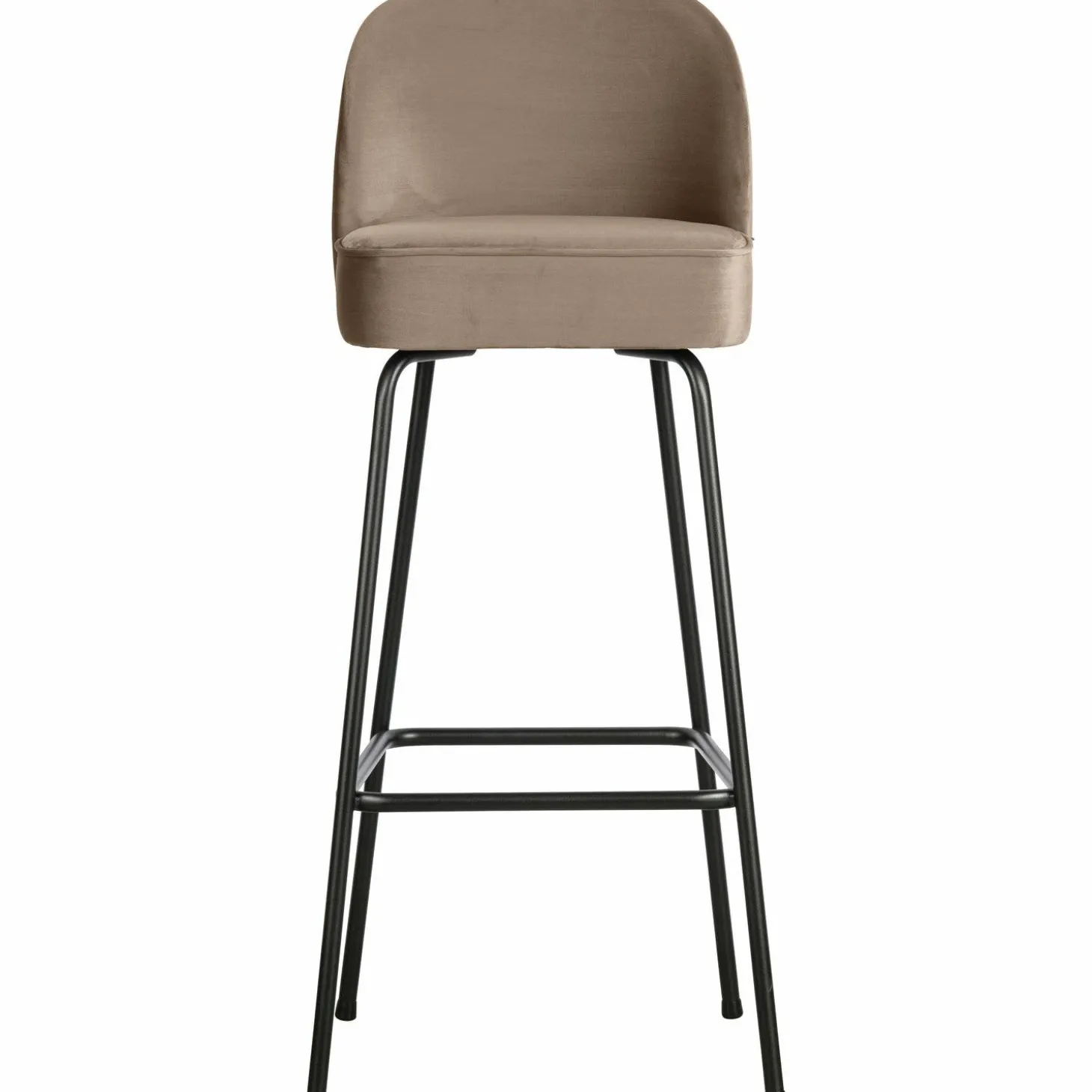 Barstoel Vogue Velvet - Khaki (zithoogte 79cm) - Loft24.nl