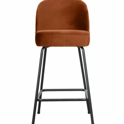 Barstoel Vogue Velvet - Roestbruin (zithoogte 65cm) - Loft24.nl
