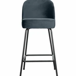 Barstoel Vogue Velvet - Teal (zithoogte 65cm) - Loft24.nl