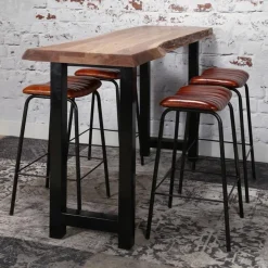 Bartafel Boomstam - Acaciahout 150 x 50 cm - Naturel - Loft24.nl