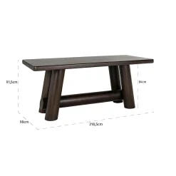 Bartafel Menara Acaciahout - 218 x 98 cm - Loft24.nl