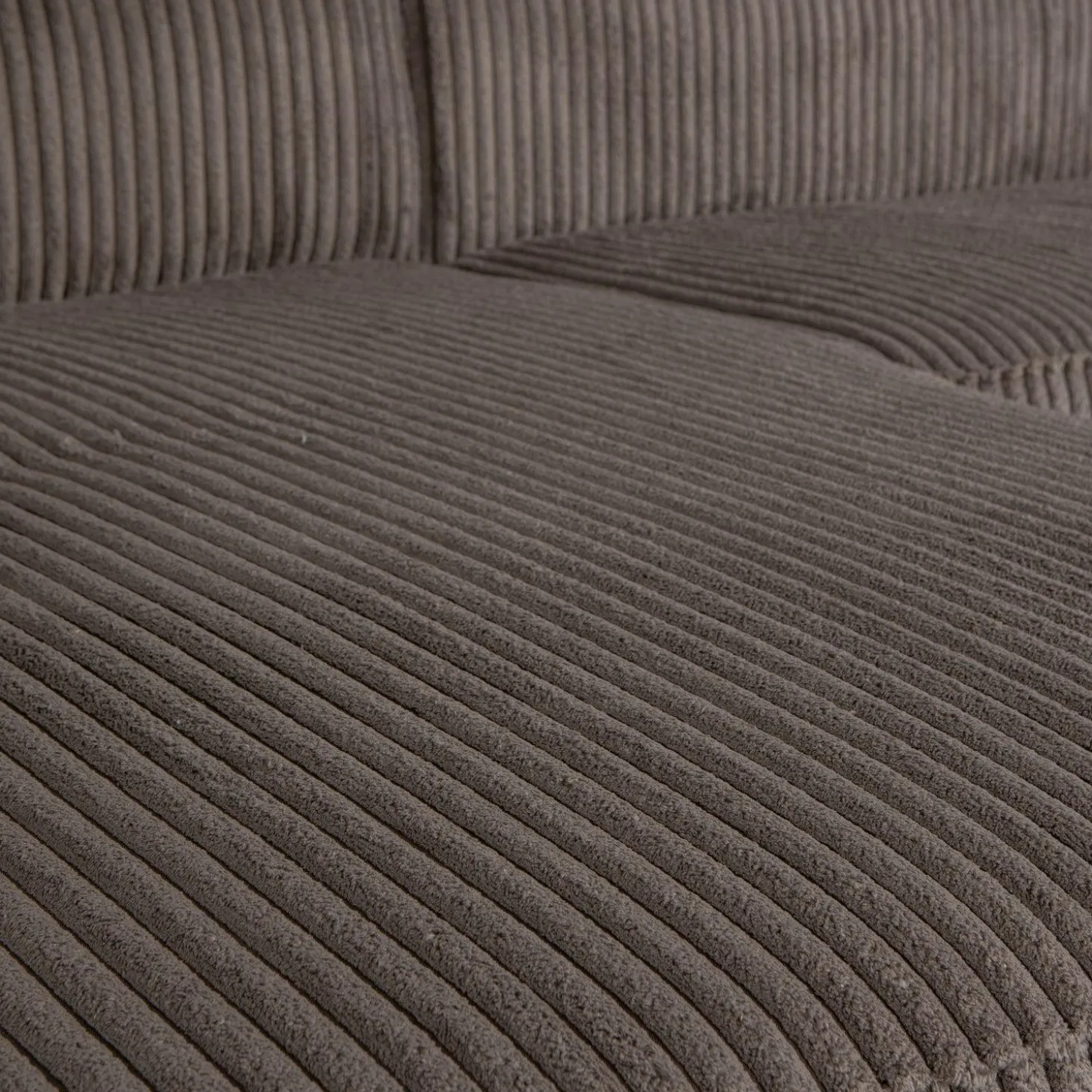 Bean hoekbank links grove ribstof mud - Loft24.nl