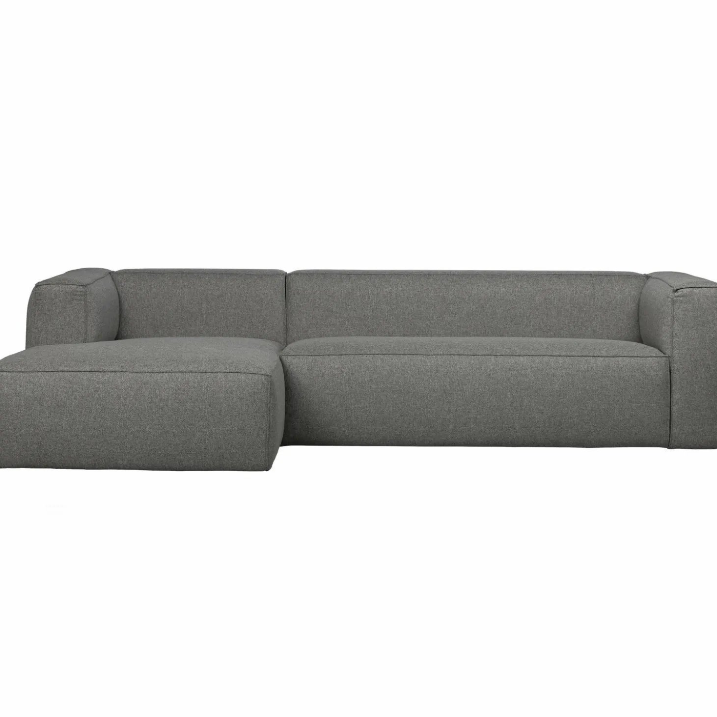 Bean hoekbank links incl. kussens middengrijs gemeleerd - Loft24.nl