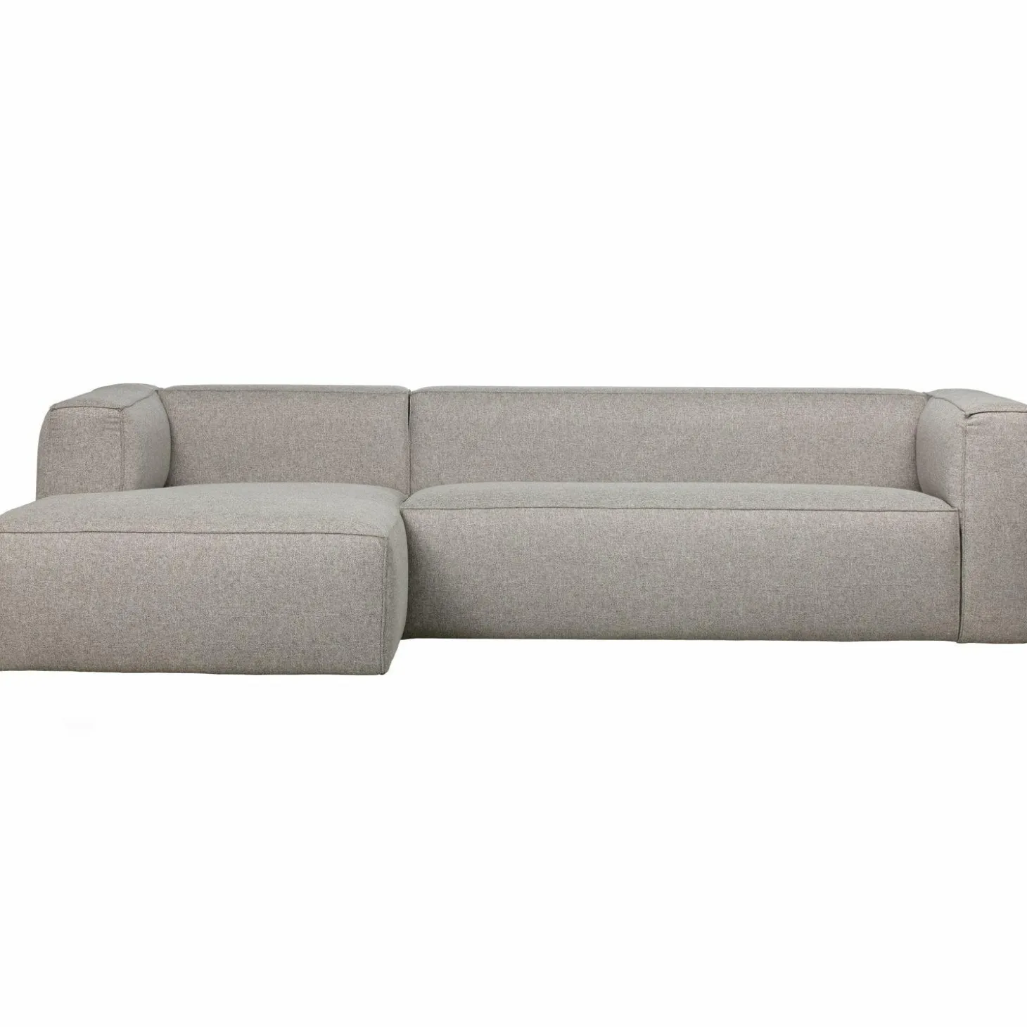 Bean hoekbank links incl. kussens lichtgrijs gemeleerd - Loft24.nl