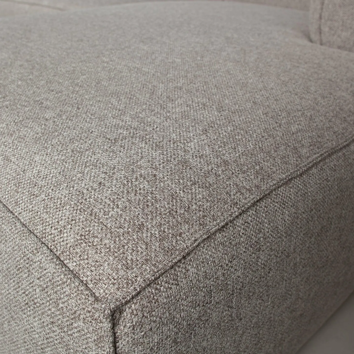 Bean hoekbank links incl. kussens lichtgrijs gemeleerd - Loft24.nl