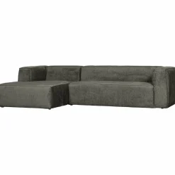 Bean hoekbank links structure velvet waterplant - Loft24.nl