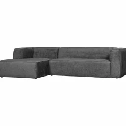 Bean hoekbank links structure velvet cloud sky - Loft24.nl