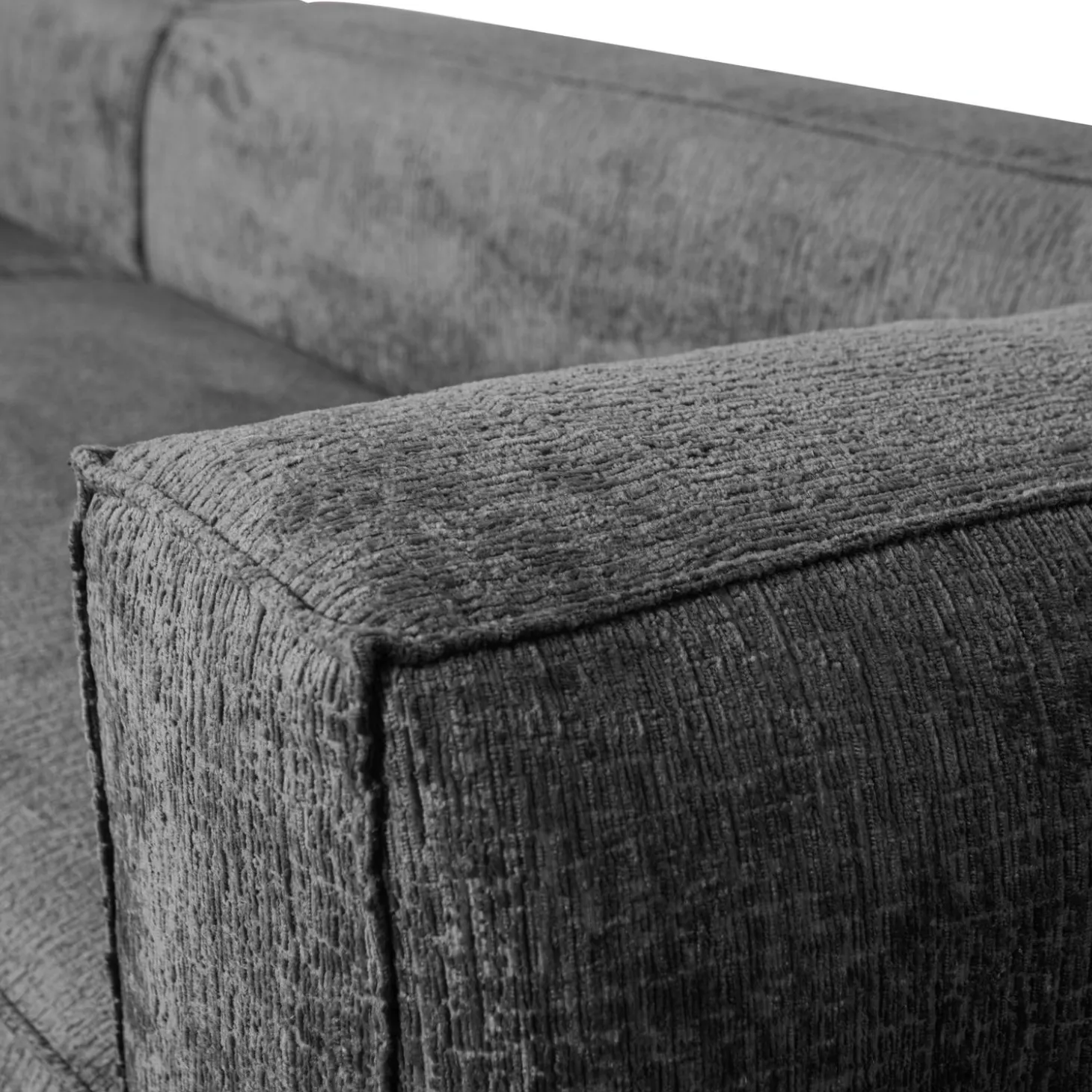 Bean hoekbank links structure velvet cloud sky - Loft24.nl