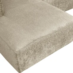 Bean hoekbank links structure velvet buttermilk - Loft24.nl