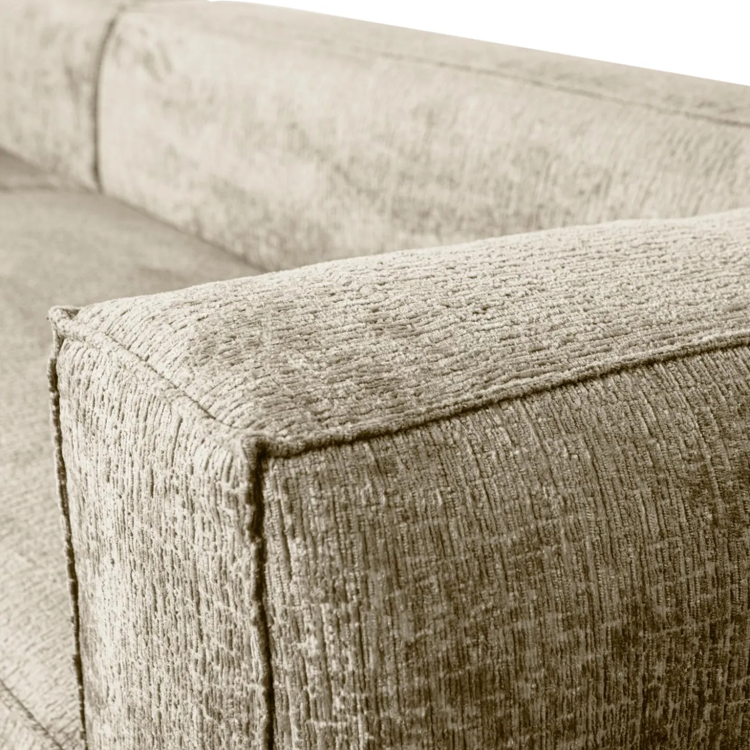 Bean hoekbank links structure velvet buttermilk - Loft24.nl