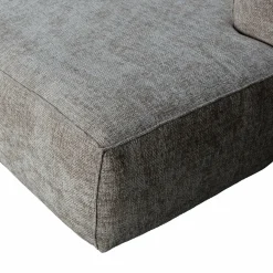 Bean hoekbank rechts grove melange stof travertin - Loft24.nl