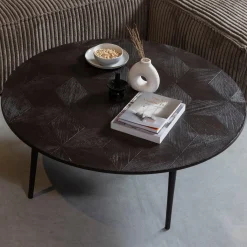 Bean hoekbank rechts grove ribstof mud - Loft24.nl