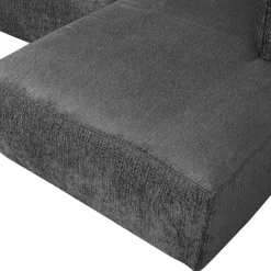 Bean hoekbank rechts structure velvet cloud sky - Loft24.nl