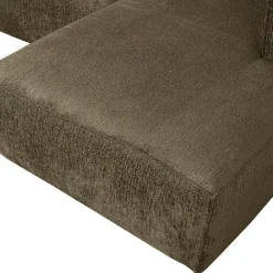 Bean hoekbank rechts structure velvet moss - Loft24.nl