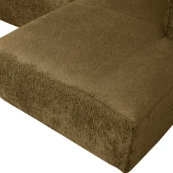 Bean hoekbank rechts structure velvet spices - Loft24.nl