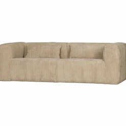 Bean 3,5-zits bank grove ribstof travertin - Loft24.nl