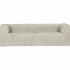 Bean 3,5-zits bank grove ribstof naturel - Loft24.nl