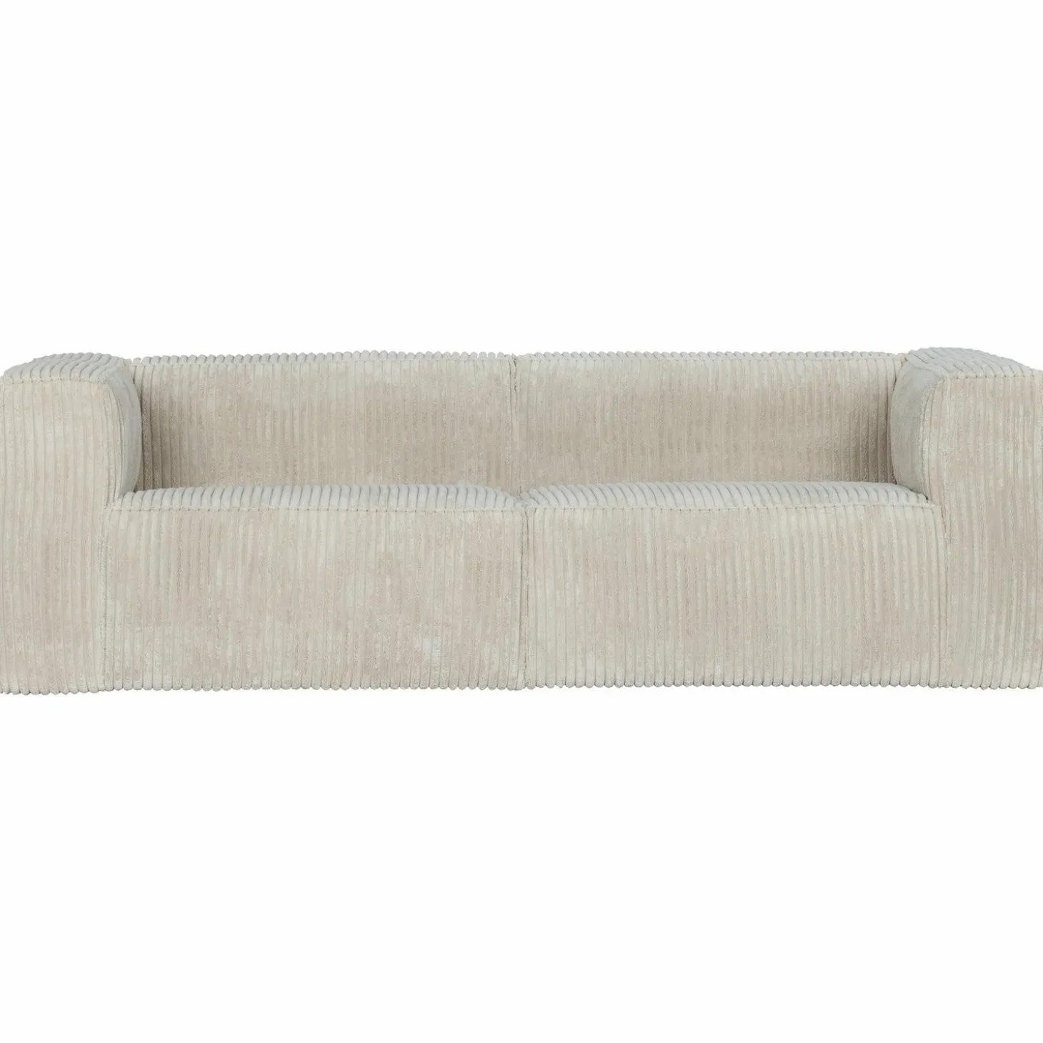 Bean 3,5-zits bank grove ribstof naturel - Loft24.nl