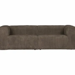 Bean 3,5-zits bank grove ribstof mud - Loft24.nl