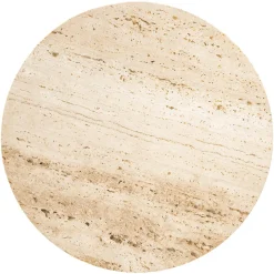 Bijzettafel Avalon Travertin Ø45 cm - Set van 2 stuks - Loft24.nl