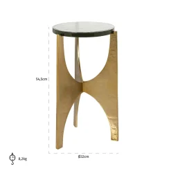 Bijzettafel Avery Ø32 cm - Goud - Loft24.nl