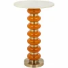 Bijzettafel Barbara Marmer - Orange - Loft24.nl