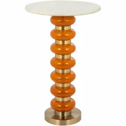 Bijzettafel Barbara Marmer - Orange - Loft24.nl