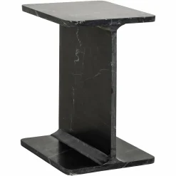 Bijzettafel Benson Marmer - Zwart - Loft24.nl