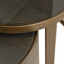 Bijzettafel Bloomville Lederlook - Set van 2 stuks - Loft24.nl