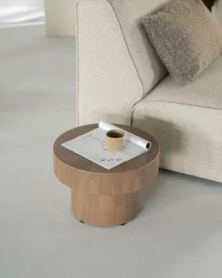 Bijzettafel Bobbie -lichtbruin - 45 x 45 cm - Loft24.nl