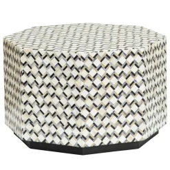 Bijzettafel Brendola Bone inlay 60 x 60 cm - Loft24.nl