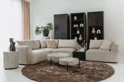 Bijzettafel Brendola Bone inlay 60 x 60 cm - Loft24.nl