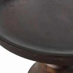 Bijzettafel Broad Mangohout Ø50cm Naturel - Loft24.nl