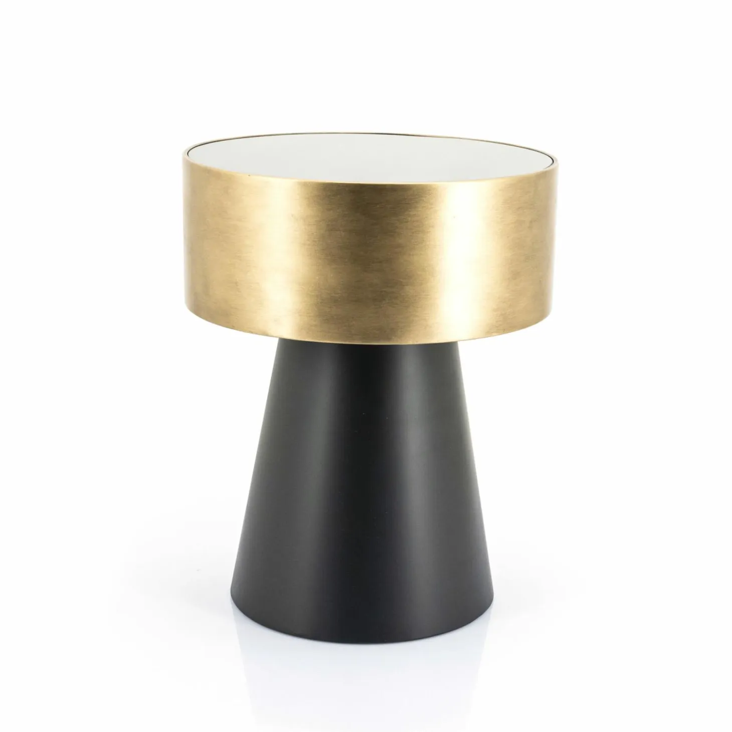 Bijzettafel Bunga klein - zwart/goud - Loft24.nl