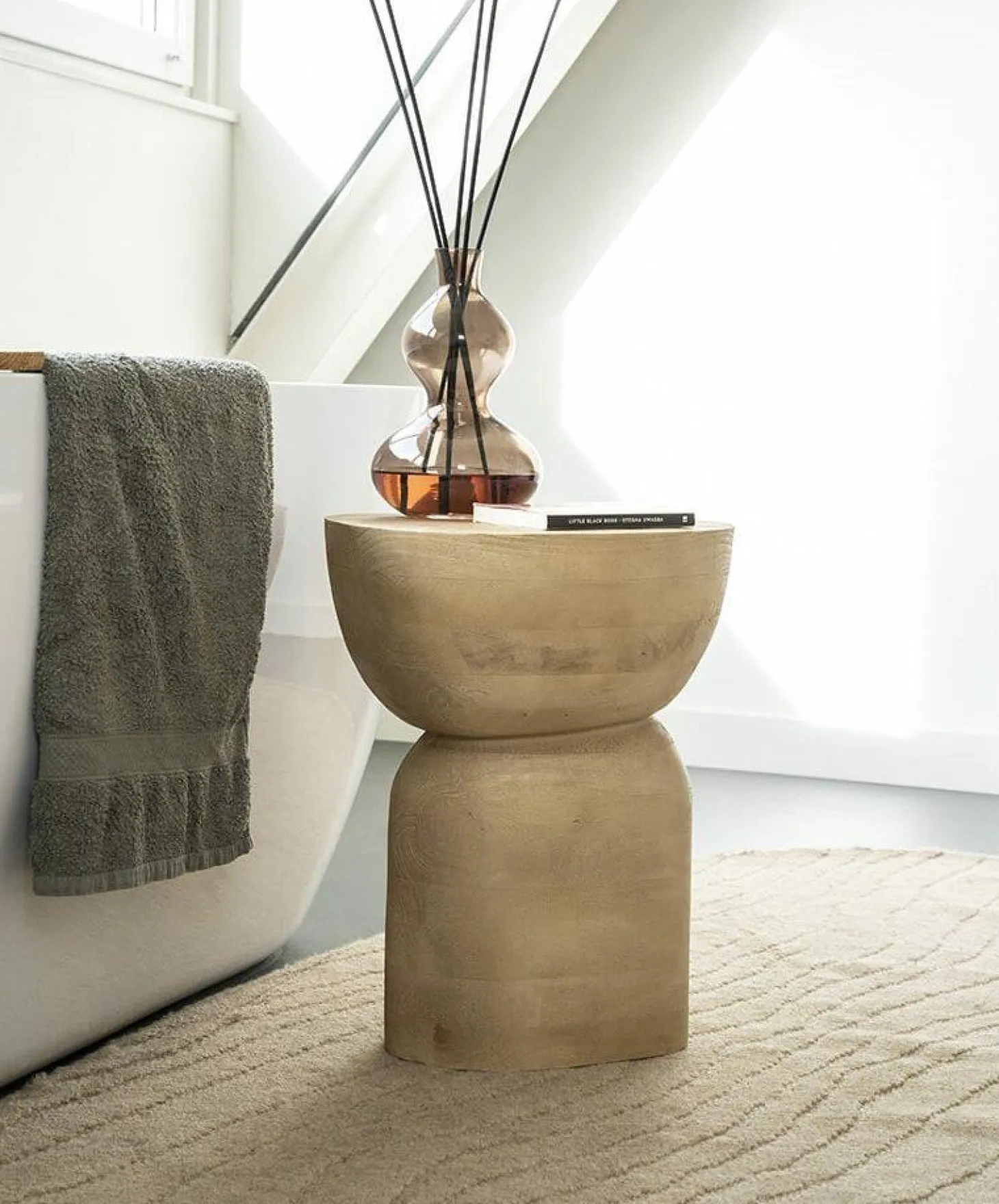 Bijzettafel Cobble Hout - Naturel - Loft24.nl