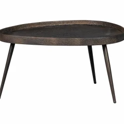 Bijzettafel Crude set an 2 stuks - antique bronze - Loft24.nl