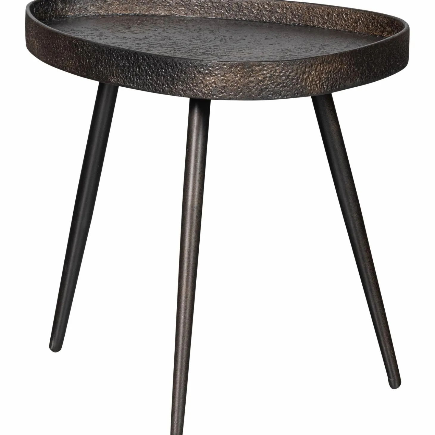 Bijzettafel Crude set an 2 stuks - antique bronze - Loft24.nl