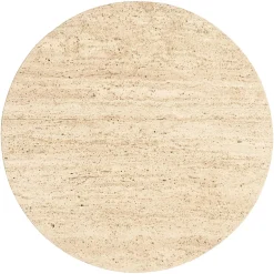 Bijzettafel Hampton Travertin - Ø45.5cm - Loft24.nl