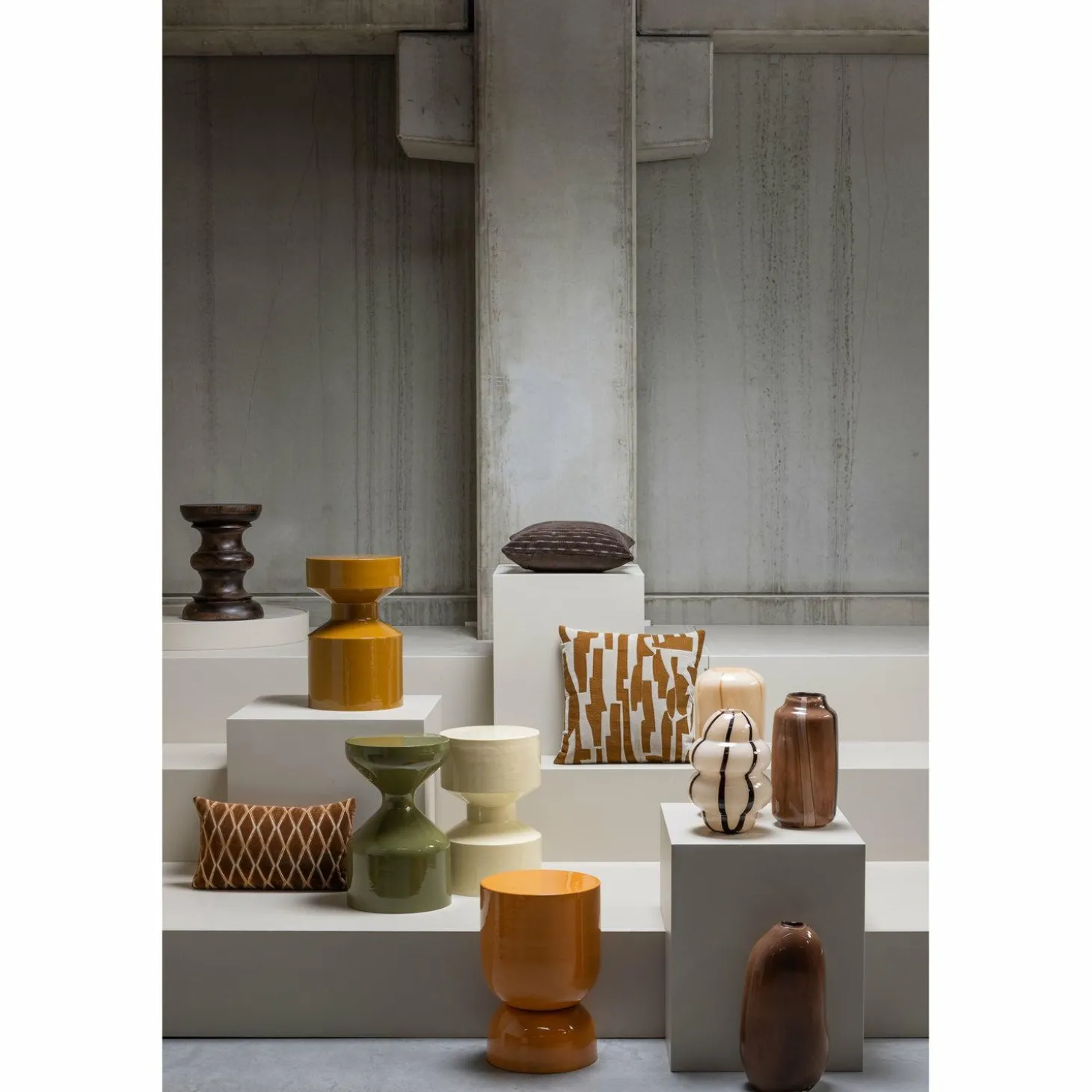 Bijzettafel Hekla 32cm - Oranje - Loft24.nl