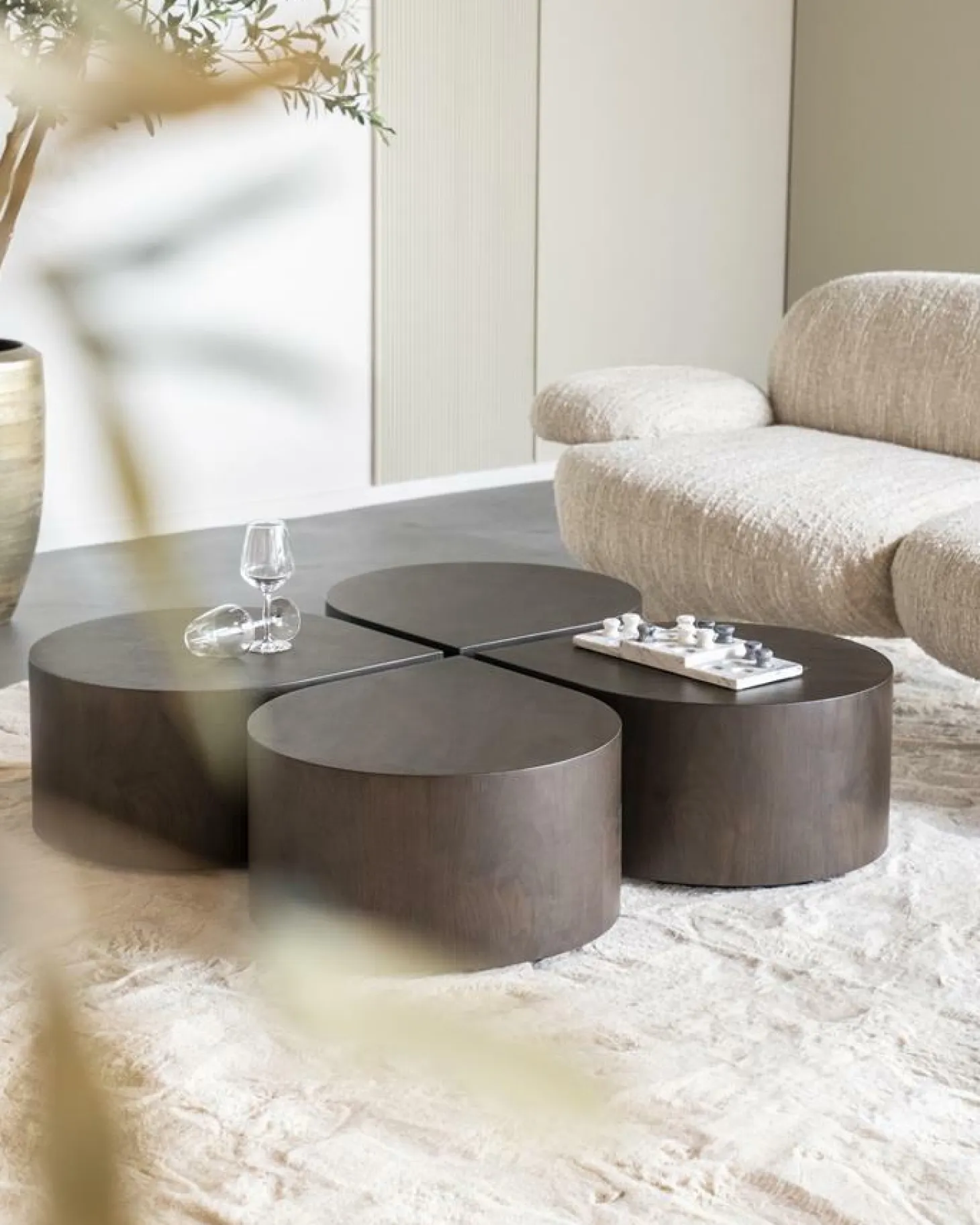 Bijzettafel Jules - Donkerbruin - Loft24.nl