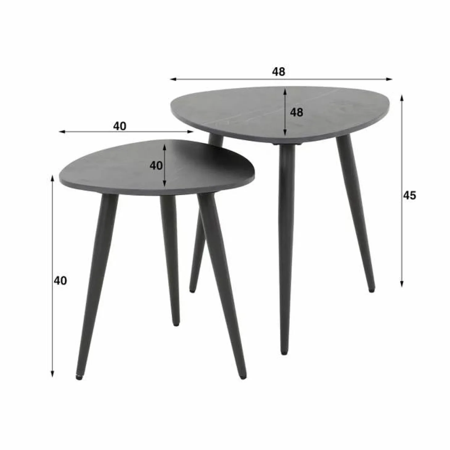 Bijzettafel Karen - Set van 2 Stuks - Loft24.nl