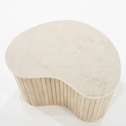 Bijzettafel Kira Mangohout en Marmer - Loft24.nl